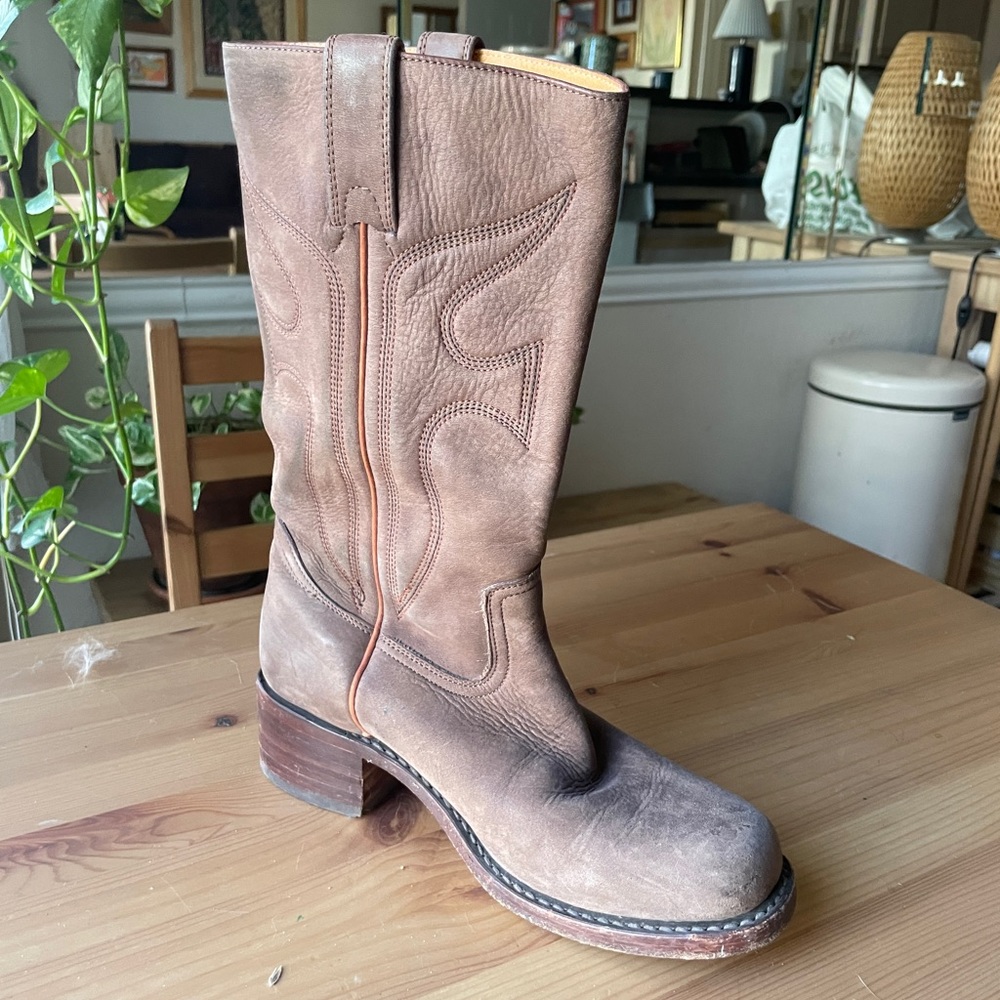 Frye Western Campus Boot Brown in Women’s 8.5